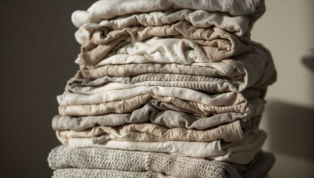 Showcasing neutral linen bedding stack for minimalist bedroom styling and cozy texture