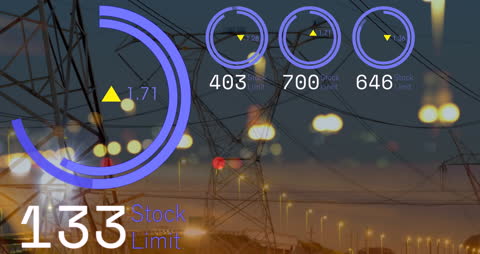Financial Data Processing Animation with Global Focus