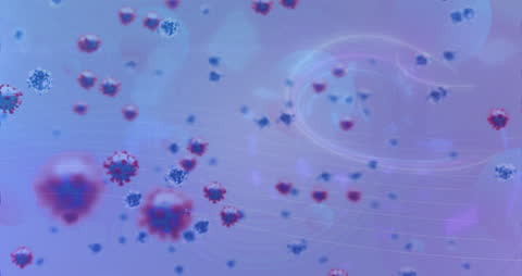 Abstract Art with Coronavirus Graphic Elements