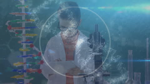 Futuristic Science Concept with Research and Technology