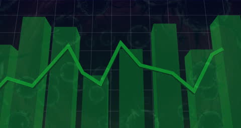 Green Graphs on Digital Screen with Virus Data Interface