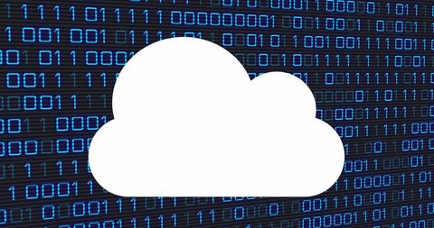 cloud computing concept with binary code background - Download Free Stock Images Pikwizard.com