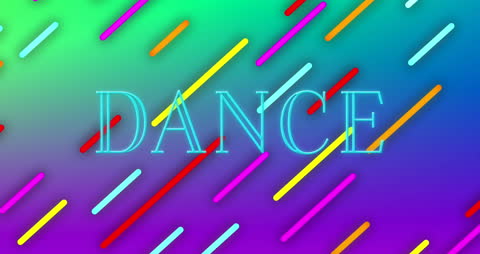 Colorful Abstract Dance Background with Diagonal Lines