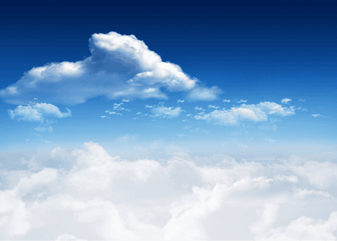 digital transparent sky view with puffy clouds isolated - Download Free Stock Videos Pikwizard.com