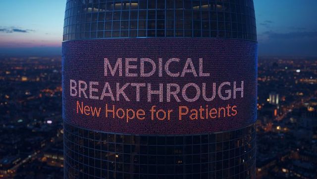 Innovative medical announcement on led tower billboard