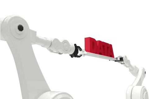 Robotic Arms Handling Data Text on Transparent Background - Download Free Stock Videos Pikwizard.com