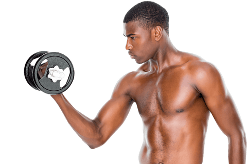 transparent fit african american man lifting dumbbell gym exercise - Download Free Stock Videos Pikwizard.com