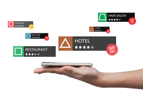 Hand Holding Phone Displaying Search Options on Transparent Screen - Download Free Stock Videos Pikwizard.com