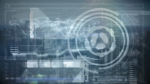 Digital Data Processing and Global Analytics Concept