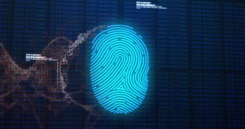 Digital Fingerprint Scanning with Data Interface - Download Free Stock Images Pikwizard.com