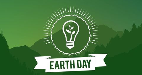Earth Day Green Landscape Energy Concept Art