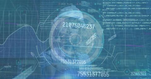 Digital technology with virtual data analysis overlay