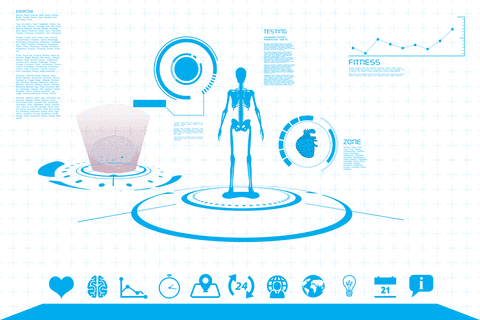 Transparent Digital Interface with Human Brain and Data Processing - Download Free Stock Videos Pikwizard.com