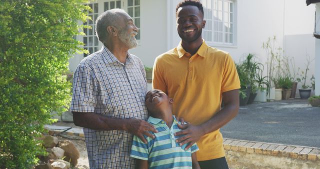 Happy Multigenerational African American Family Spending Time Outdoors Together - Download Free Stock Images Pikwizard.com