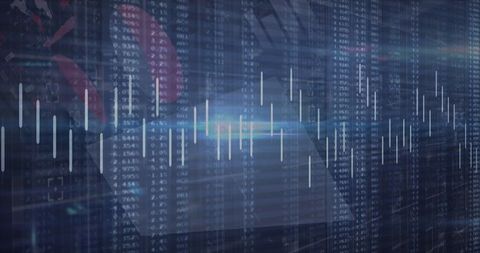 Digital Financial Data and Graph Analysis in Blue Hue - Download Free Stock Images Pikwizard.com