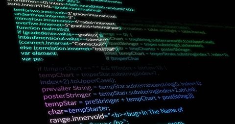Colorful Code on Dark Screen Representing Digital Data Processing - Download Free Stock Images Pikwizard.com
