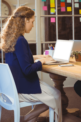 business woman typing on transparent matrix screen at workspace - Download Free Stock Videos Pikwizard.com