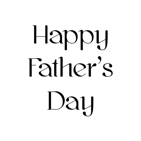 Happy father's day text on transparent background