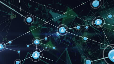 Connectivity Among Digital Icons in Network Keyscene