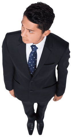 Businessman Standing Top View Transparent PNG High Quality