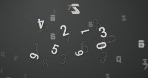 Floating Numbers and Alphabets on Grey Background - Download Free Stock Images Pikwizard.com