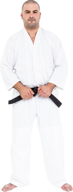 Karate Practitioner in Skilled Pose on Transparent Background - Download Free Stock Videos Pikwizard.com