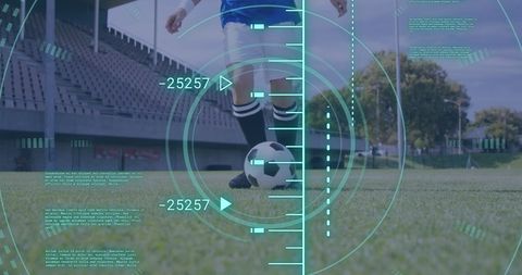 Digital Interface Examining Football Passion on Field - Download Free Stock Images Pikwizard.com
