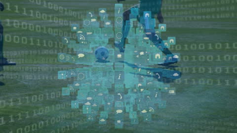 Fusion of Soccer and Technology with Iconic Globe Overlay