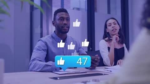 Diverse Team in Office with Media Interaction