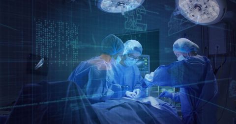 Innovative Surgery with Digital Interface Overlay - Download Free Stock Images Pikwizard.com