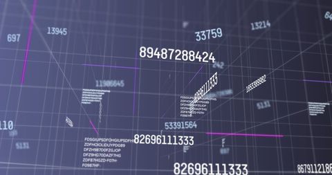 Dynamic Numeric Data Streaming on Digital Grid Network - Download Free Stock Images Pikwizard.com