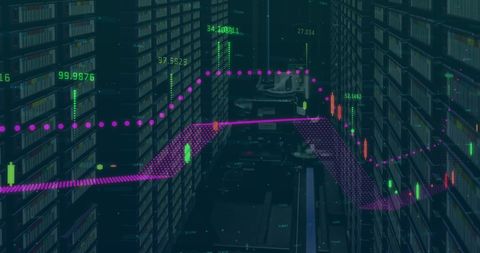 Financial Data Analysis on Digital Grid Background - Download Free Stock Images Pikwizard.com