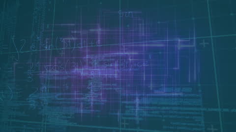 Abstract Math and Data Processing Visualization