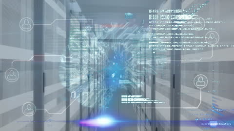 Virtual Interface of Data Processing in Modern Server Room