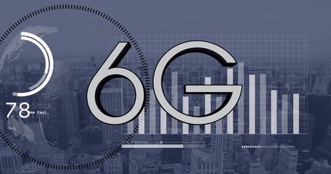 Innovative 6G Network Technology and Digital Data Analysis - Download Free Stock Images Pikwizard.com