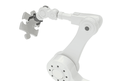 transparent robot arm assembling jigsaw puzzle piece - Download Free Stock Videos Pikwizard.com
