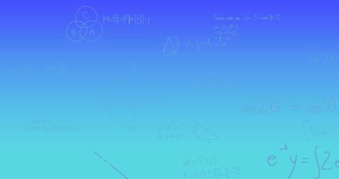 Handwritten Mathematical Formulae on Blue Gradient Surface - Download Free Stock Images Pikwizard.com
