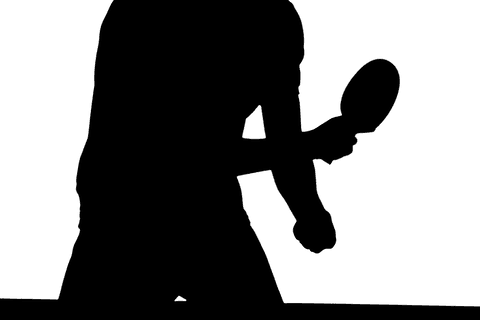 transparent silhouette of man playing table tennis - Download Free Stock Videos Pikwizard.com