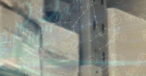 Network Connections and Digital Interfaces in Server Room