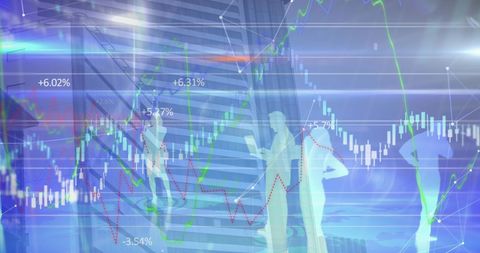 Data Visualization Over Urban Landscape Illustrating Market Trends - Download Free Stock Images Pikwizard.com