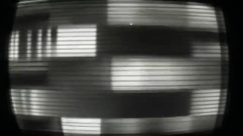 Monochrome Test Pattern on CRT Monitor Bridge to Past