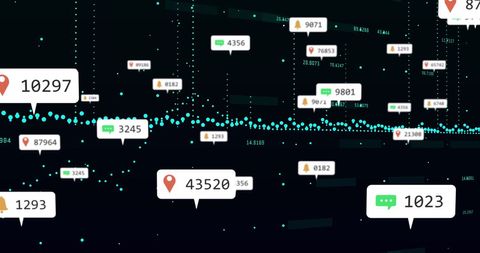 Holographic Notification Bars with Dynamic Graph Data