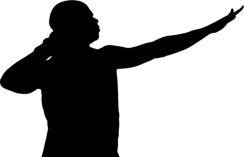 digital silhouette of male athlete throwing shot on transparent background - Download Free Stock Videos Pikwizard.com