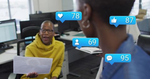 Digital Media Interaction Among Diverse Business Professionals - Download Free Stock Images Pikwizard.com