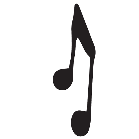 black eighth note on transparent background music icon design - Download Free Stock Videos Pikwizard.com
