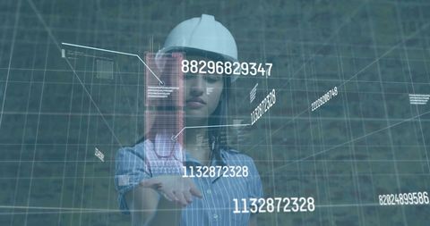 Futuristic Female Architect Interacting with Digital Hologram - Download Free Stock Images Pikwizard.com