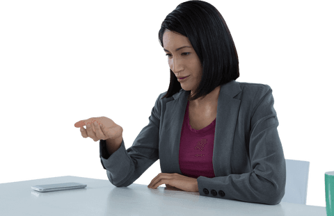 Businesswoman Holding Transparency Concept Gesture - Download Free Stock Videos Pikwizard.com