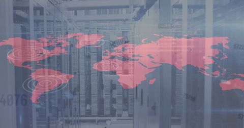 Global Networking Concept in Modern Server Room - Download Free Stock Images Pikwizard.com