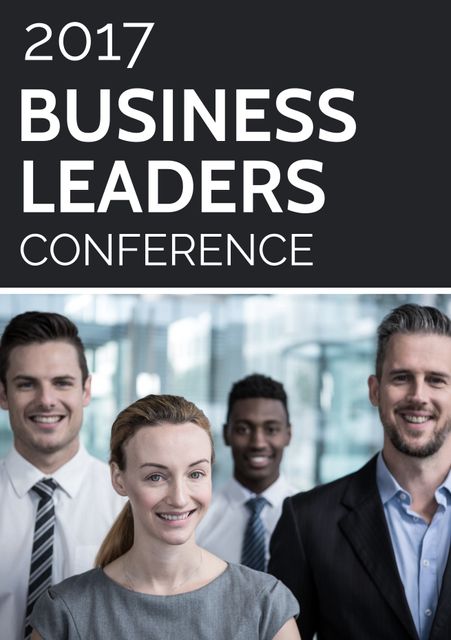 Promoting a professional event, a group of confident business leaders symbolizes teamwork and leadership. Ideal for corporate conference announcements or networking event invitations.