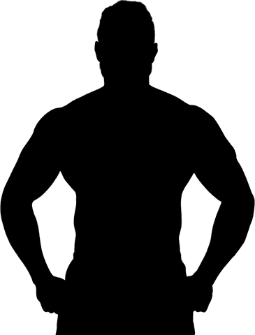 silhouette of strong man on transparent background for design projects - Download Free Stock Videos Pikwizard.com